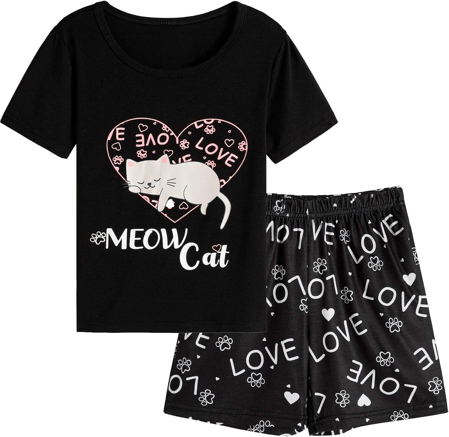 Kids' Summer Short Sleeve Pajama Set – Lightweight & Comfy Sleepwear