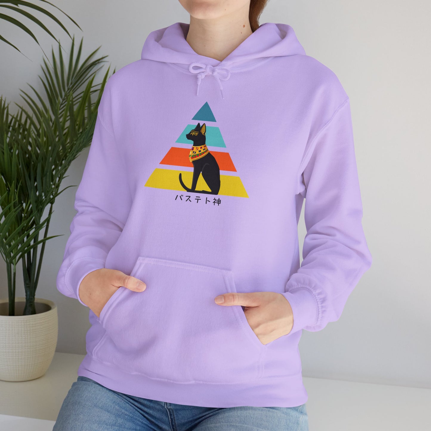Bastet - Unisex Heavy Blend™ Hoodie - Ancient Egyptian - Japanese