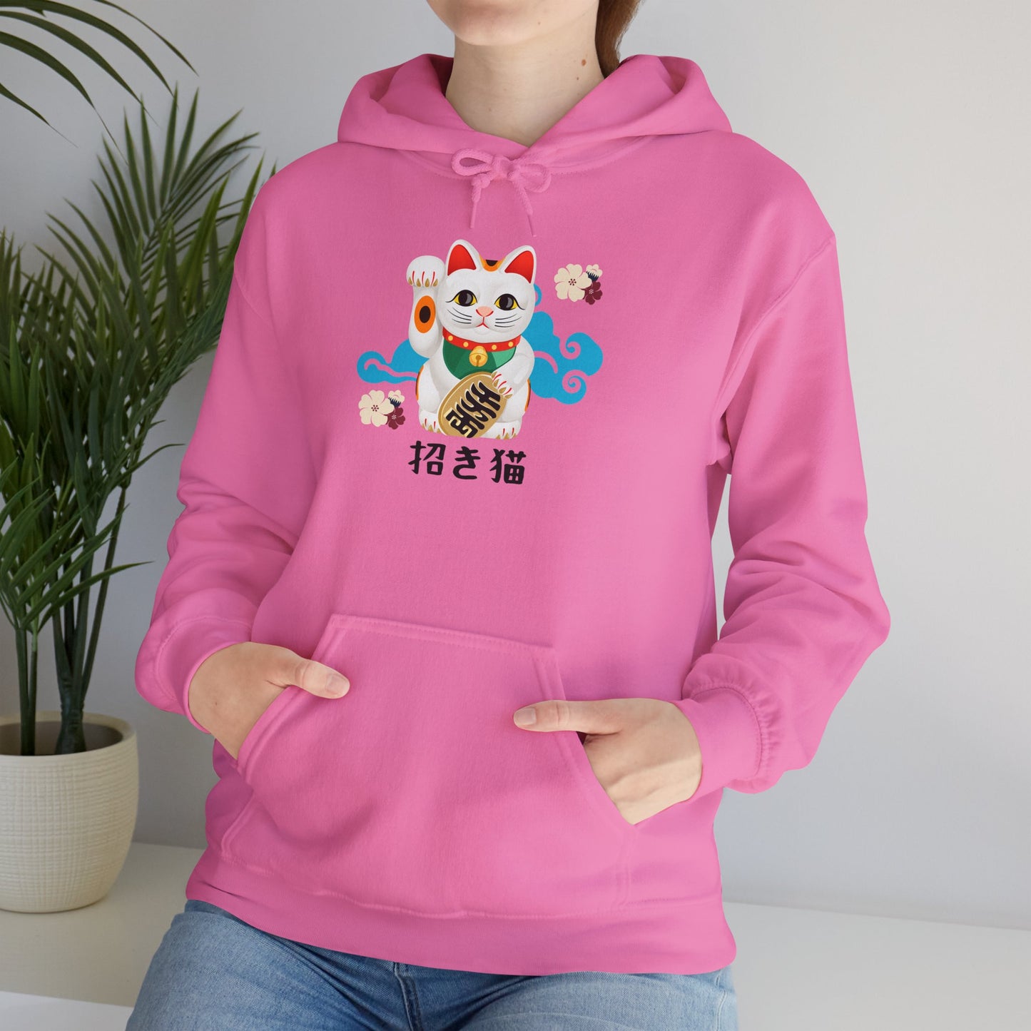 Lucky Cat - Unisex Heavy Blend™ Hoodie - Manekineko - Japanese