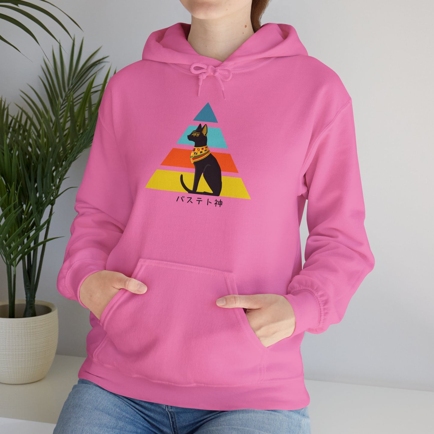 Bastet - Unisex Heavy Blend™ Hoodie - Ancient Egyptian - Japanese