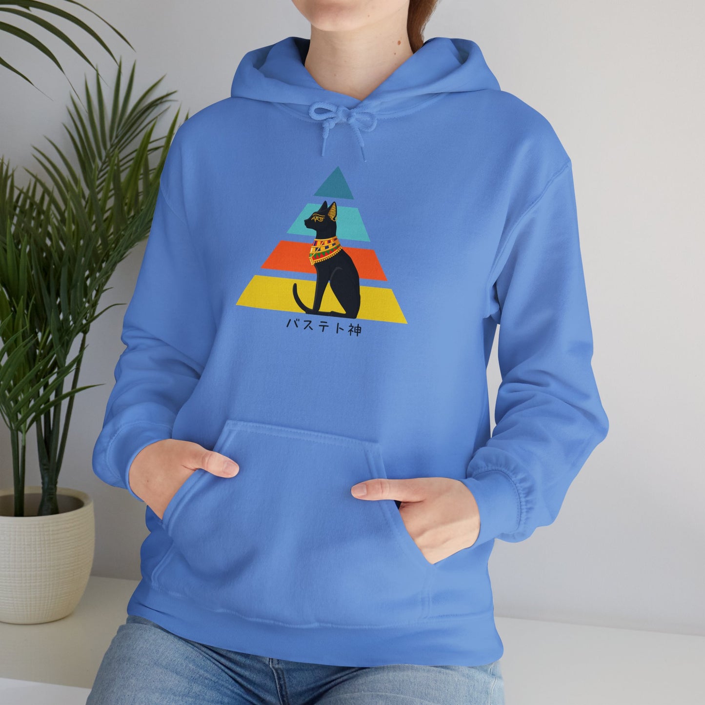 Bastet - Unisex Heavy Blend™ Hoodie - Ancient Egyptian - Japanese