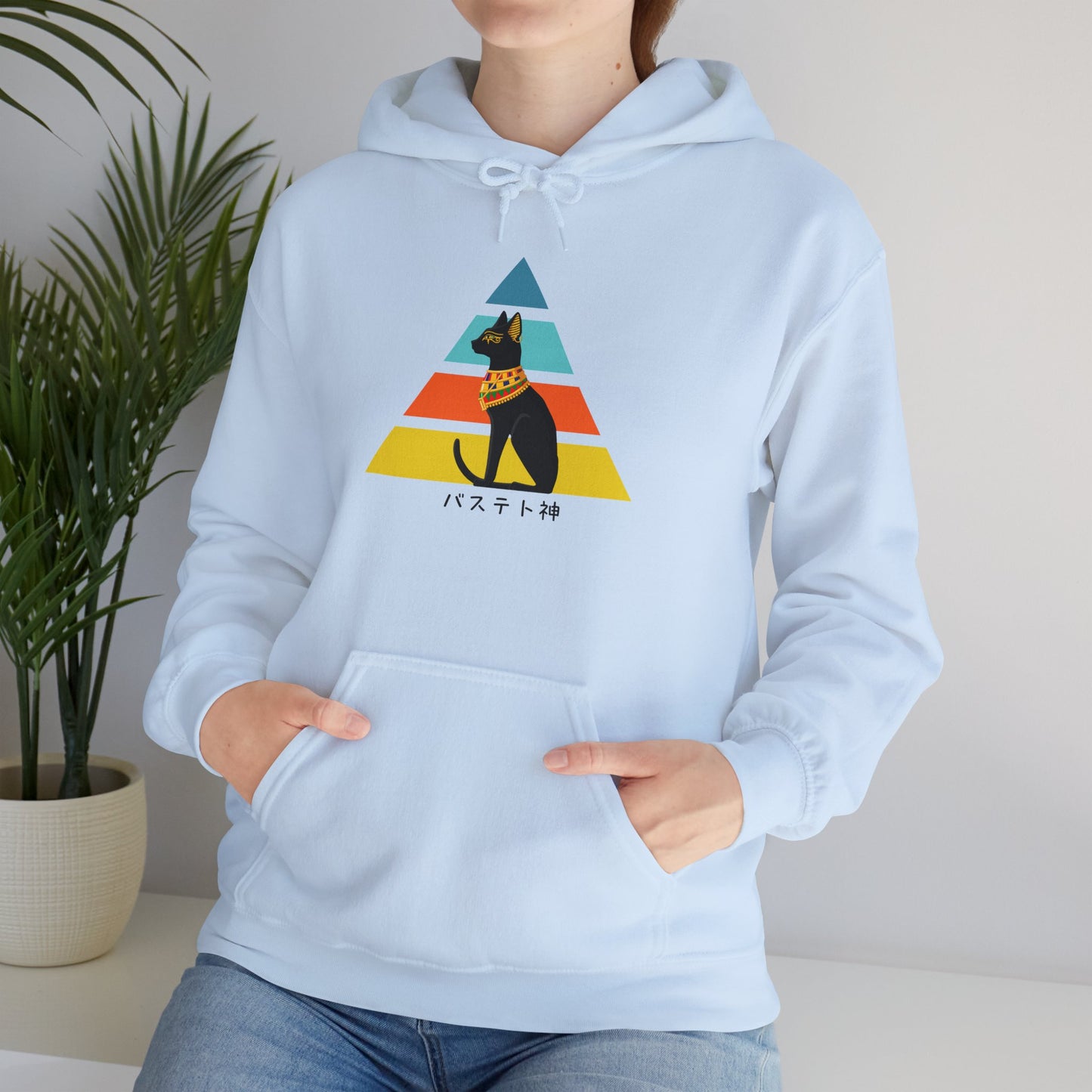 Bastet - Unisex Heavy Blend™ Hoodie - Ancient Egyptian - Japanese