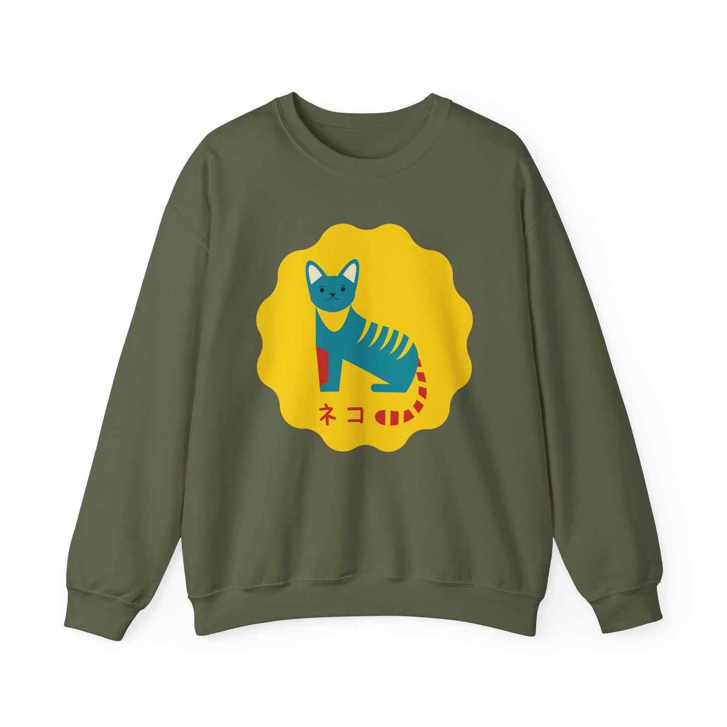 German Cat - Unisex Heavy Blend™ Crewneck Sweatshirt - Neko - Japanese