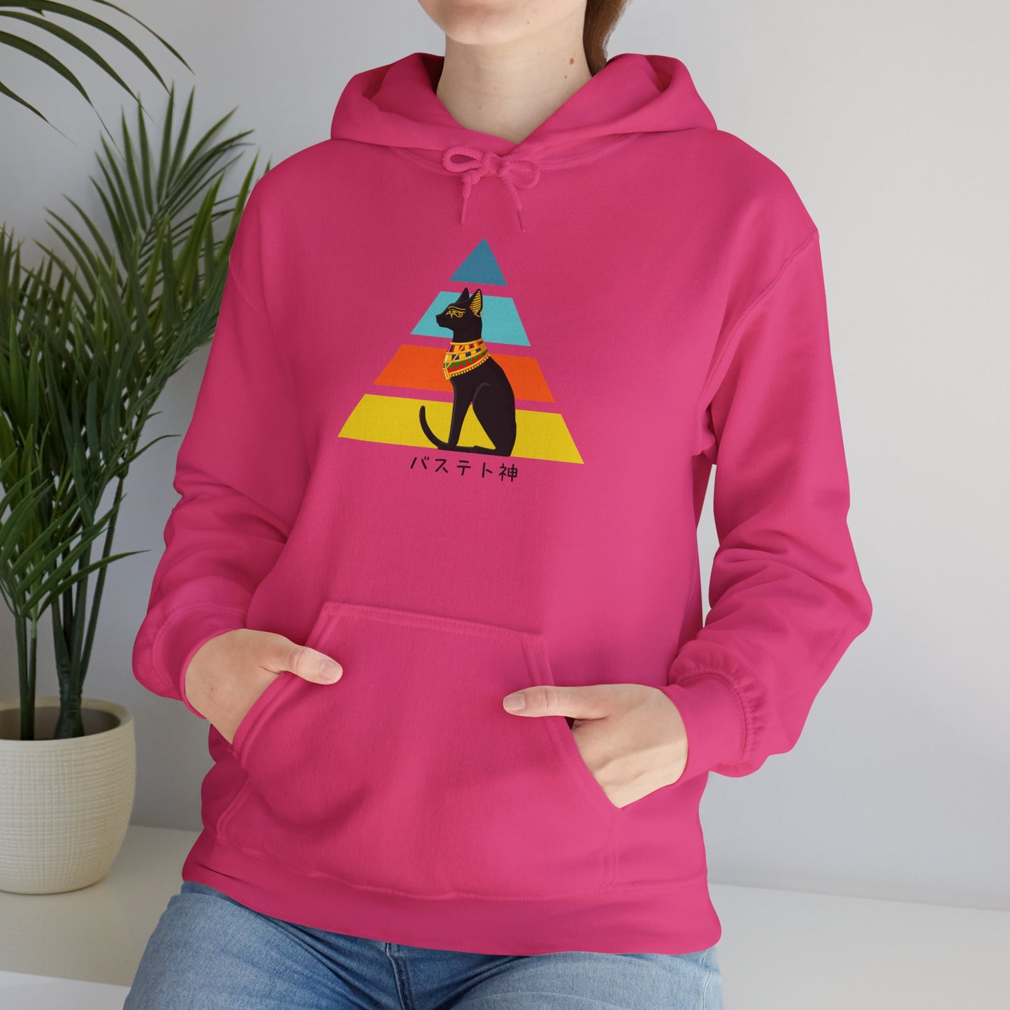 Bastet - Unisex Heavy Blend™ Hoodie - Ancient Egyptian - Japanese