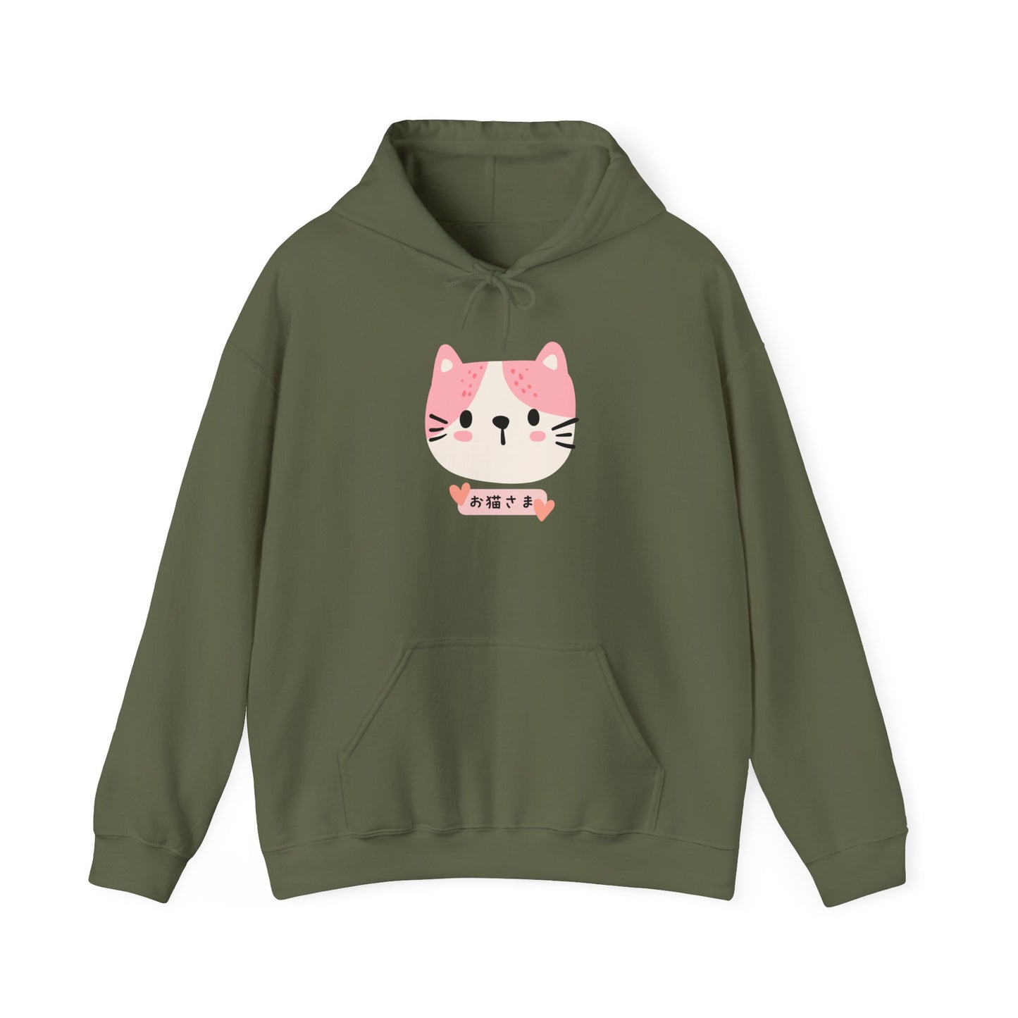 Dear Cat - Unisex Heavy Blend™ Hoodie - Oneko-sama - Cat Face - Japanese