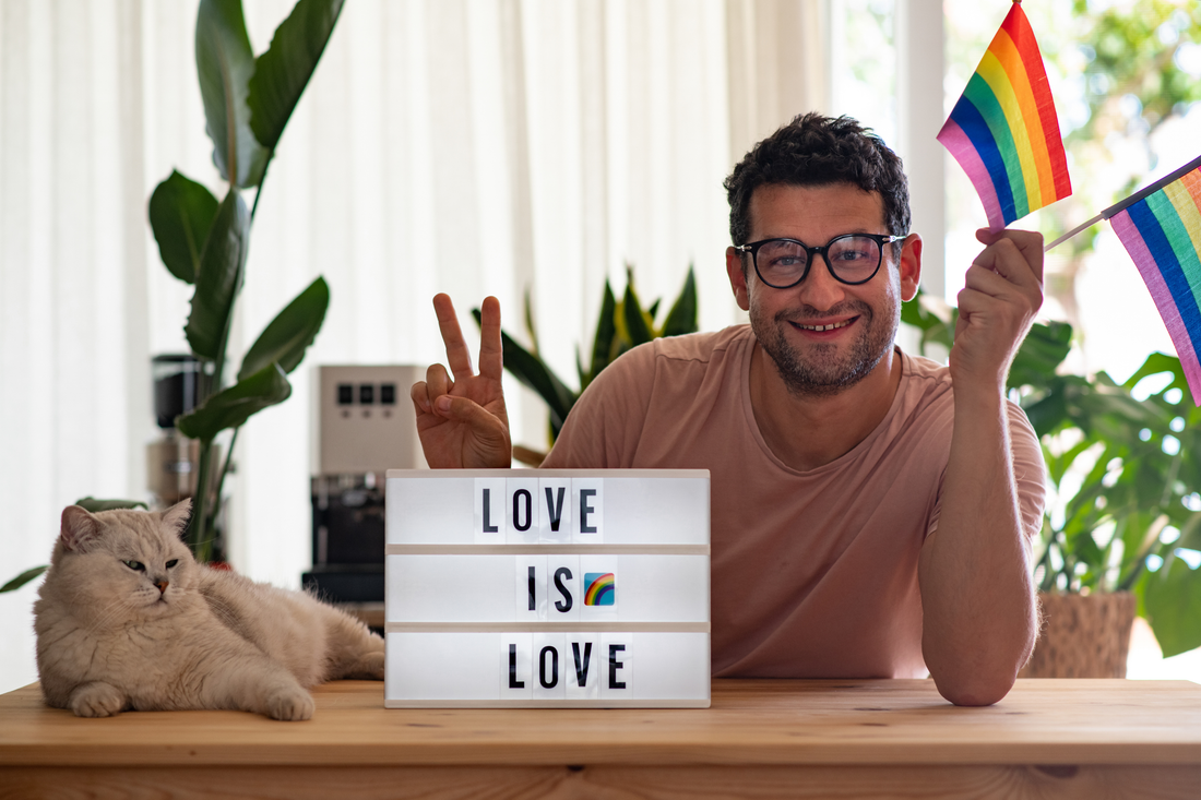 Pride Month: Love Loudly. Purr Proudly