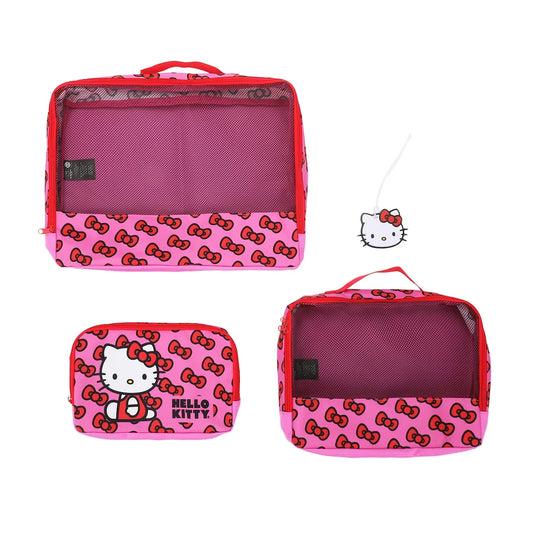 Hello Kitty Packing Cube & Tag Set – Cute & Organized Travel Essential