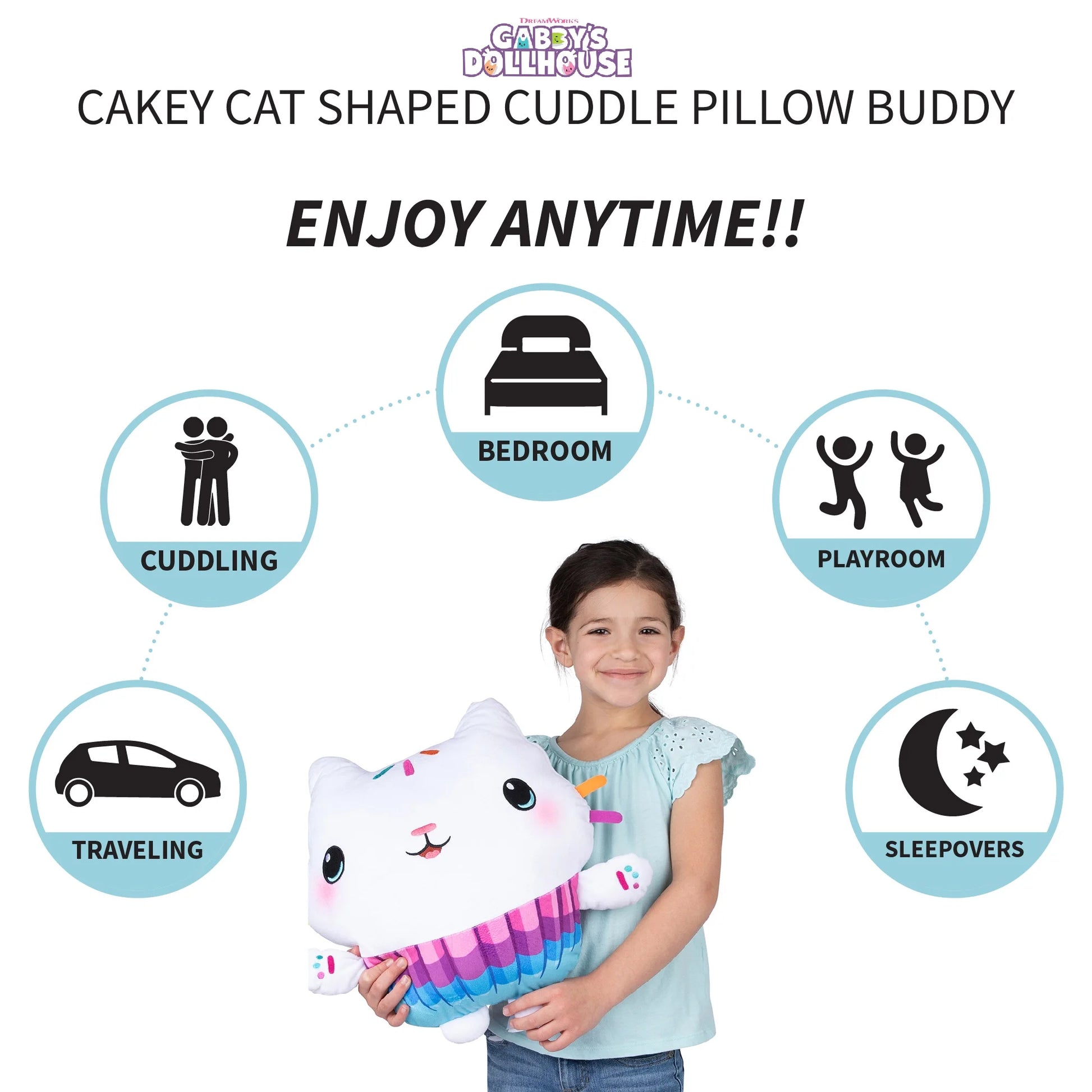 DreamWorks Kids Bedding Plush Cuddle & Decorative Pillow Buddy