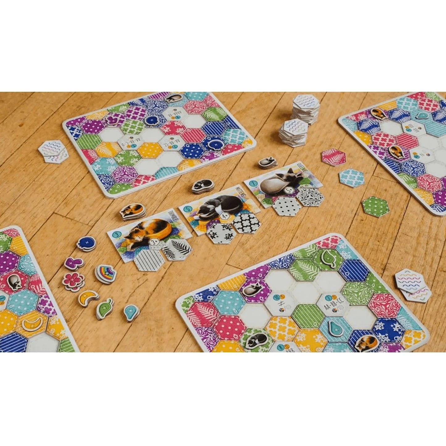 Calico Board Game, Award Winning Strategy Game, Sew Your Quilt to Score Points, Family Fun, Ages 8+, 1-4 Players, 30-45 Min, Flatout Games