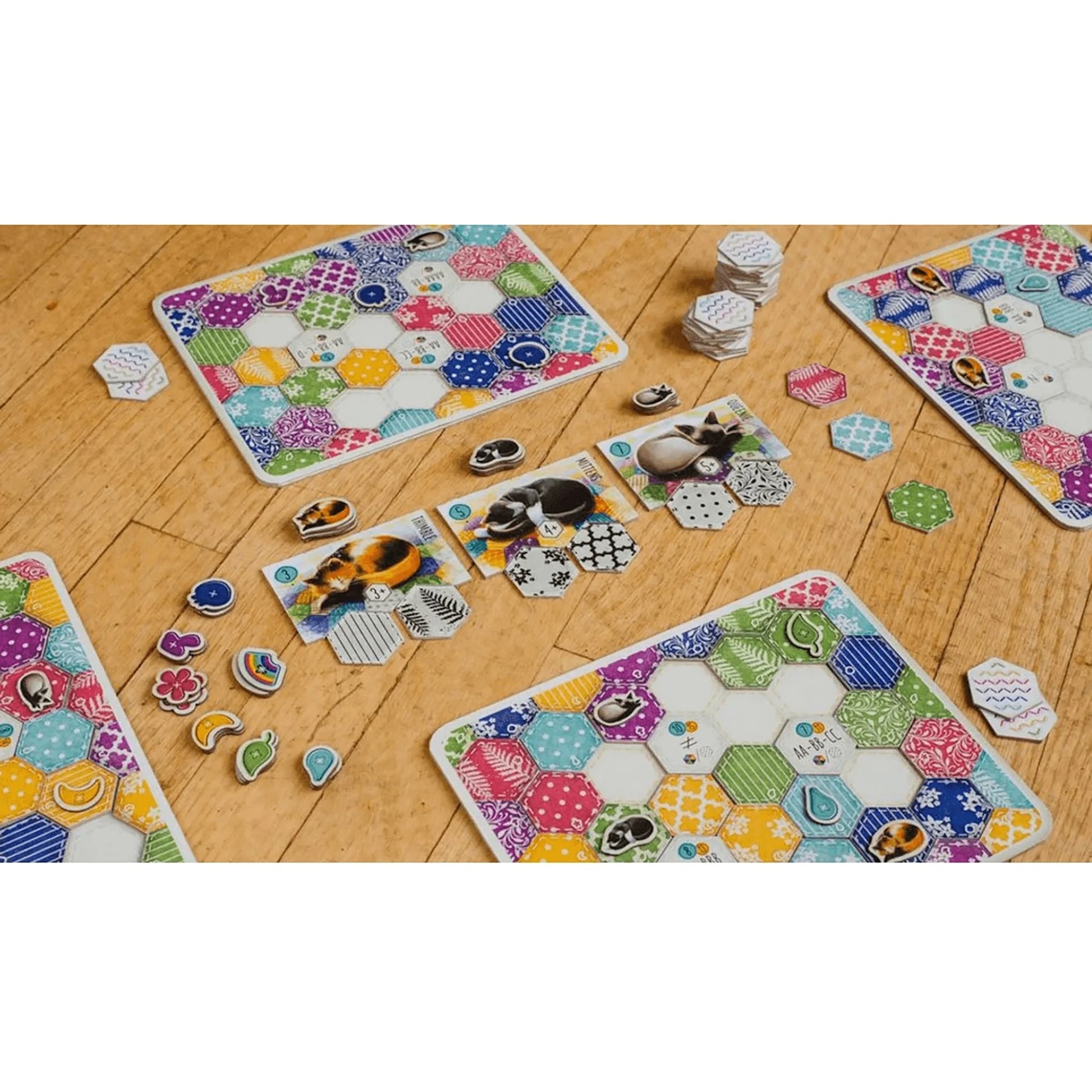 Calico Board Game, Award Winning Strategy Game, Sew Your Quilt to Score Points, Family Fun, Ages 8+, 1-4 Players, 30-45 Min, Flatout Games