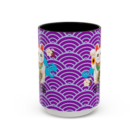 NekoPunch Original Mug | 15oz Maneki Neko - Japanese Beckoning Cat Mug