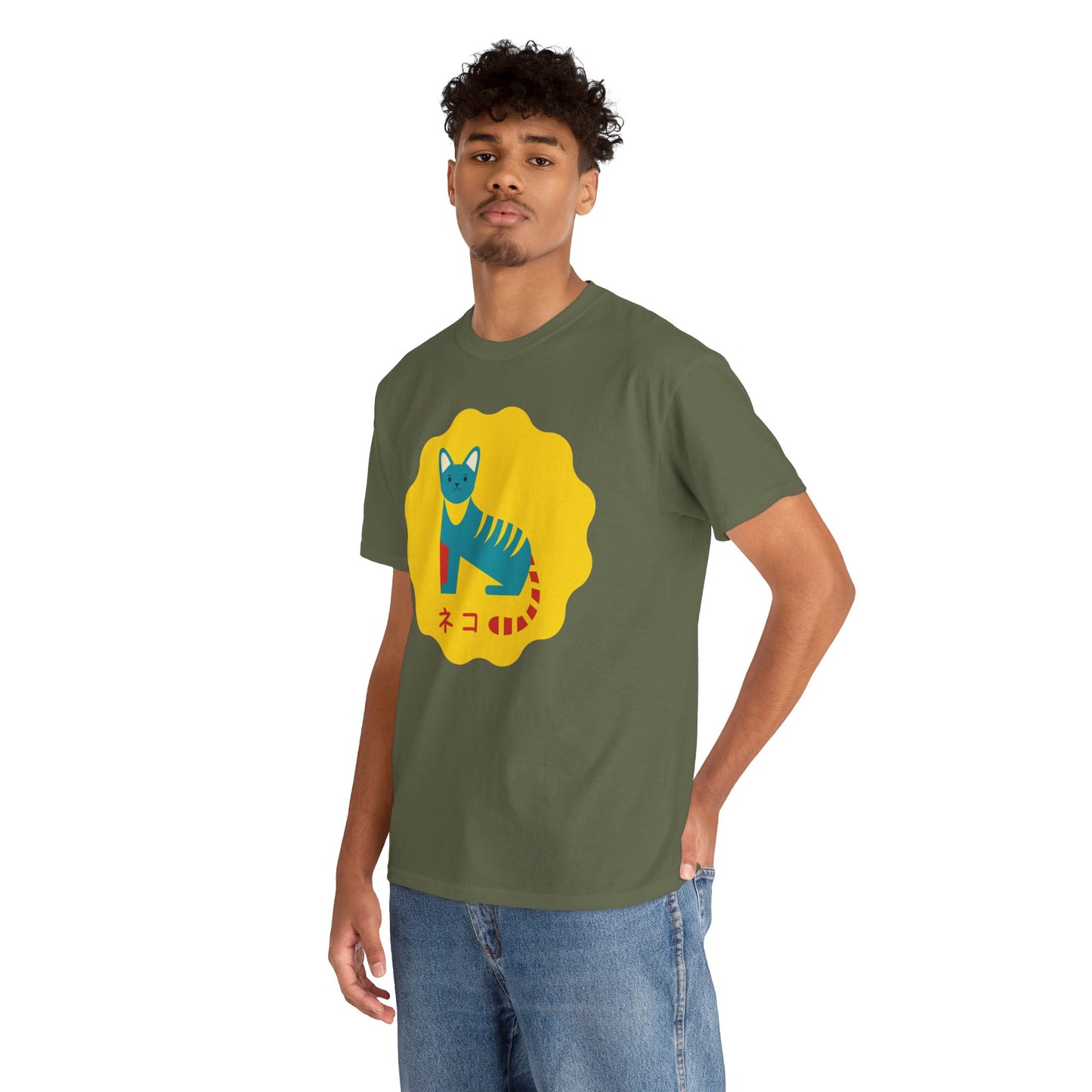 NekoPunch Original T-Shirt – “Cat” (ネコ) | Unisex Heavy Cotton Tee
