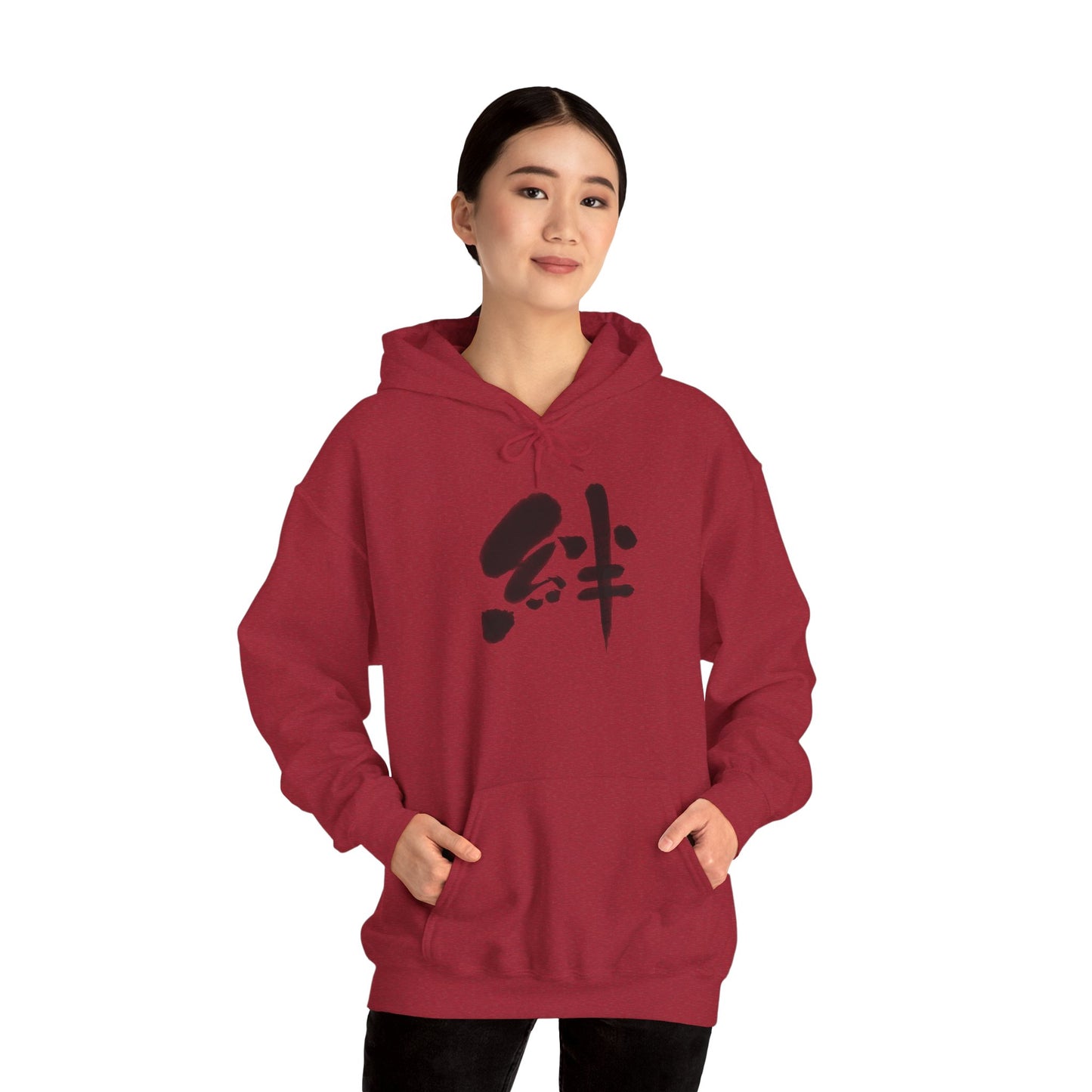 NekoPunch Original Hoodie – “Bond” (絆) Japanese Calligraphy | Unisex Heavy Blend™