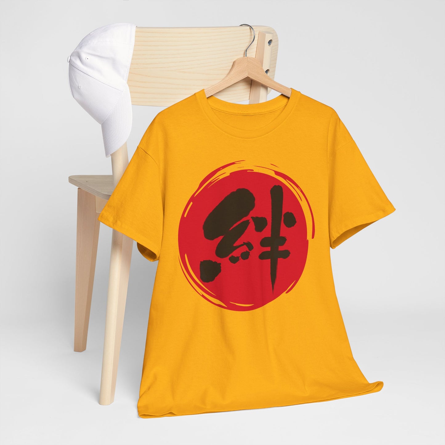 NekoPunch Original T-Shirt – "Bond" (絆) Japanese Calligraphy | Unisex Heavy Cotton Tee