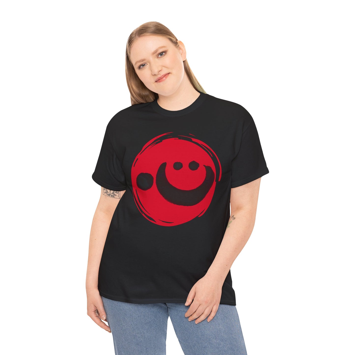 NekoPunch Original T-Shirt – "Heart" (心) Japanese Calligraphy | Unisex Heavy Cotton Tee