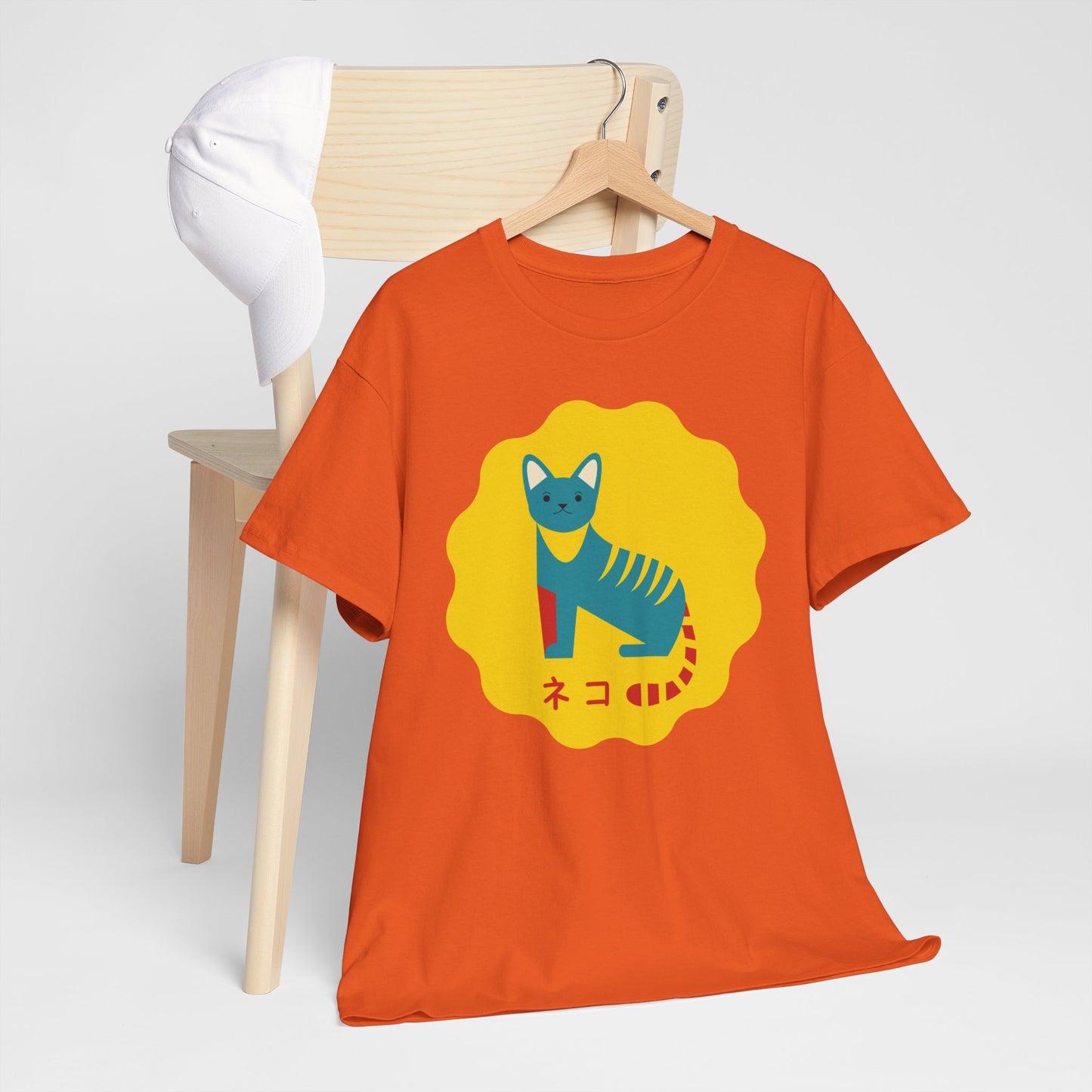NekoPunch Original T-Shirt – “Cat” (ネコ) | Unisex Heavy Cotton Tee