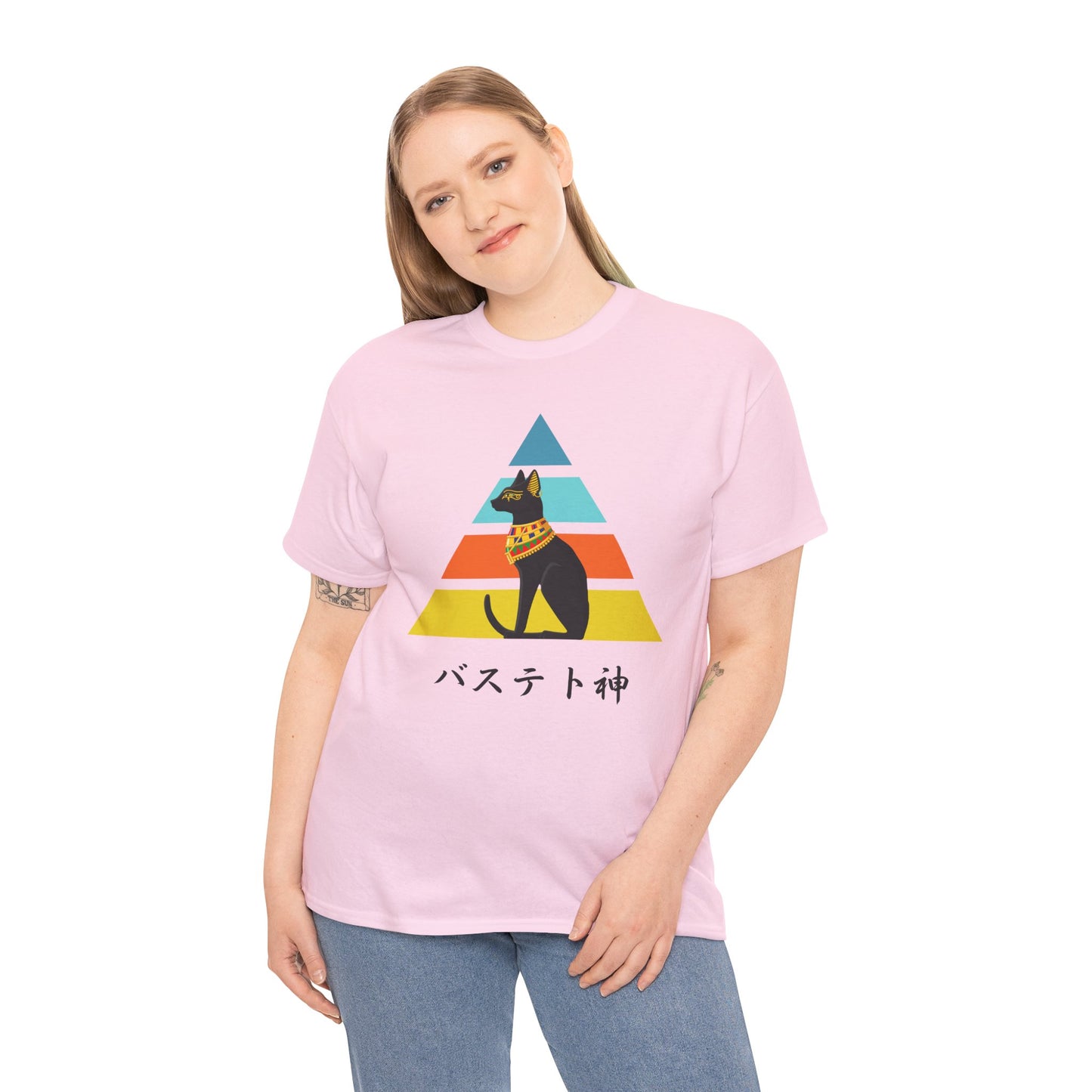 NekoPunch Original T-Shirt – “Bastet” (バステト神) | Unisex Heavy Cotton Tee