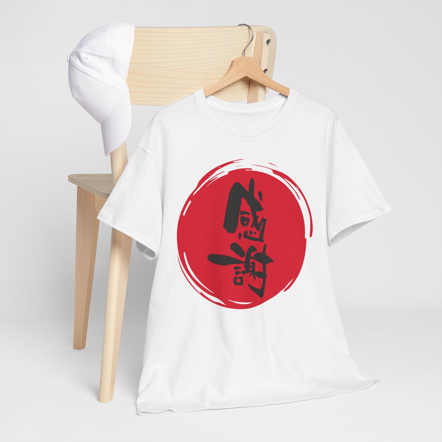 NekoPunch Original T-Shirt – “Gratitude” (感謝) Japanese Calligraphy | Unisex Heavy Cotton Tee