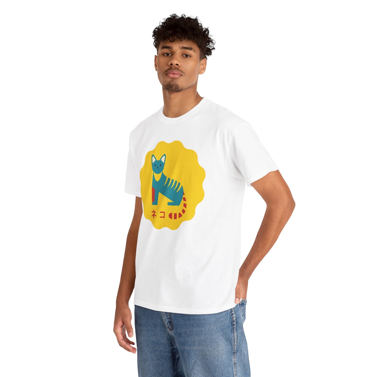 NekoPunch Original T-Shirt – “Cat” (ネコ) | Unisex Heavy Cotton Tee