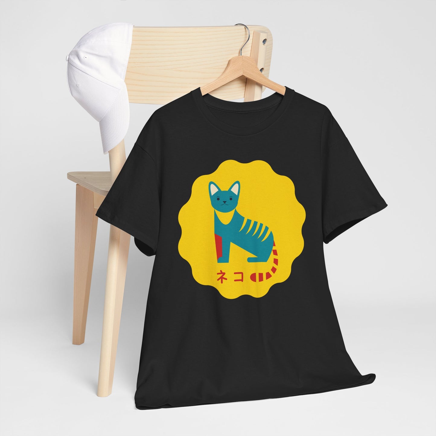 NekoPunch Original T-Shirt – “Cat” (ネコ) | Unisex Heavy Cotton Tee
