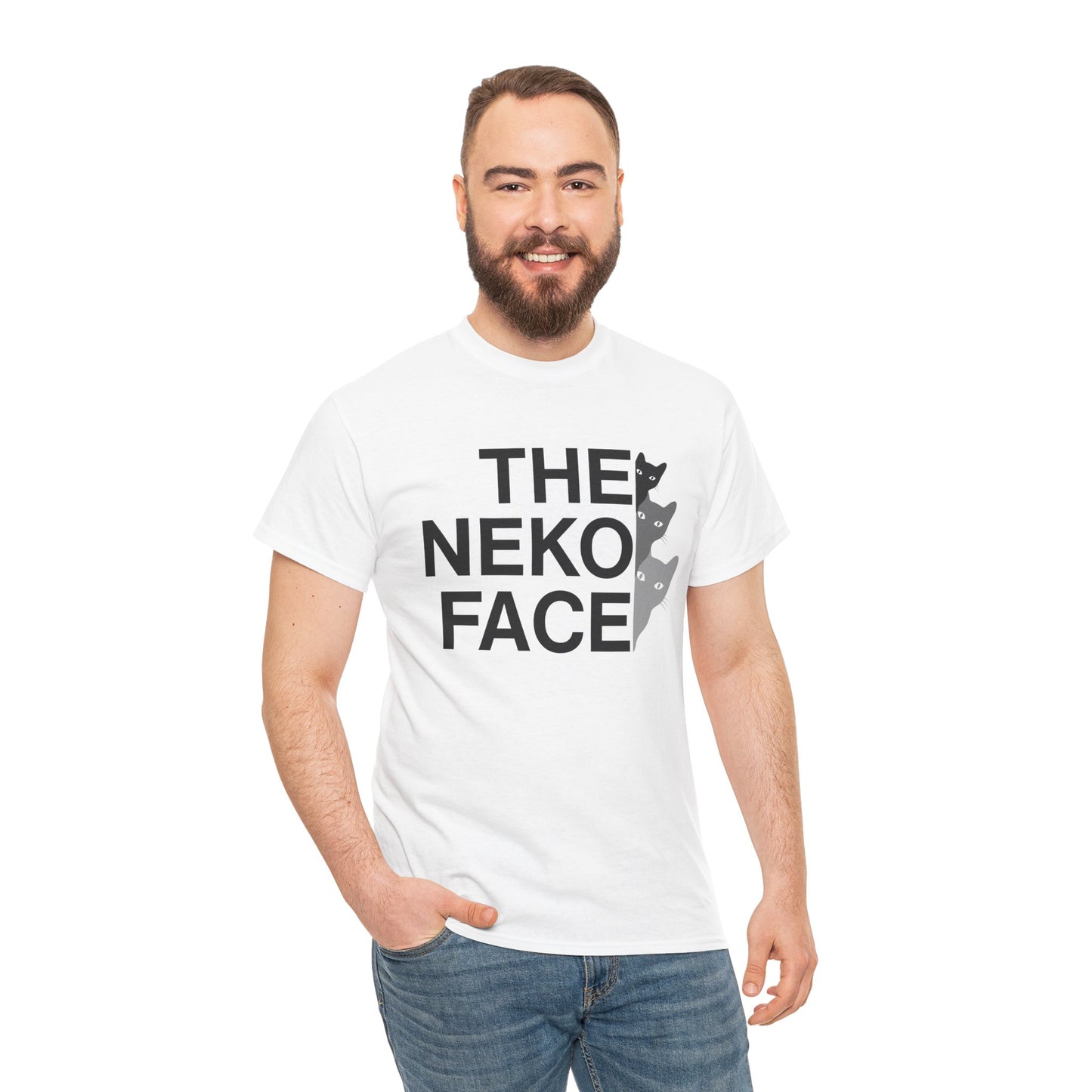 NekoPunch Original T-Shirt – “THE NEKO FACE” | Unisex Heavy Cotton Tee