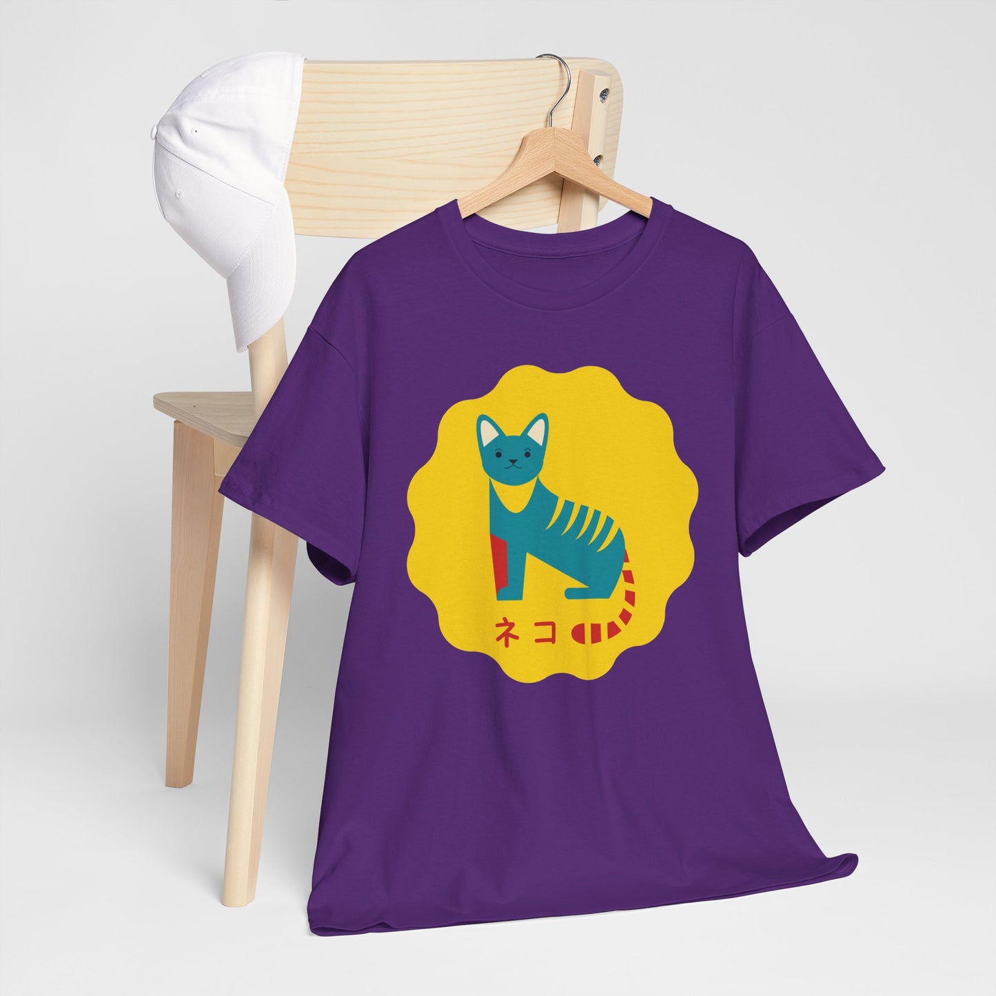 NekoPunch Original T-Shirt – “Cat” (ネコ) | Unisex Heavy Cotton Tee