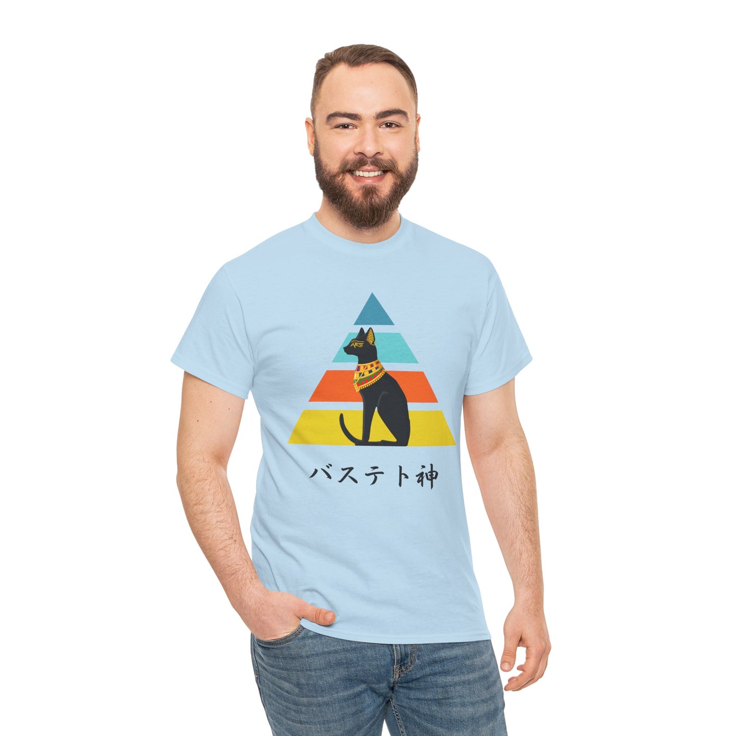 NekoPunch Original T-Shirt – “Bastet” (バステト神) | Unisex Heavy Cotton Tee