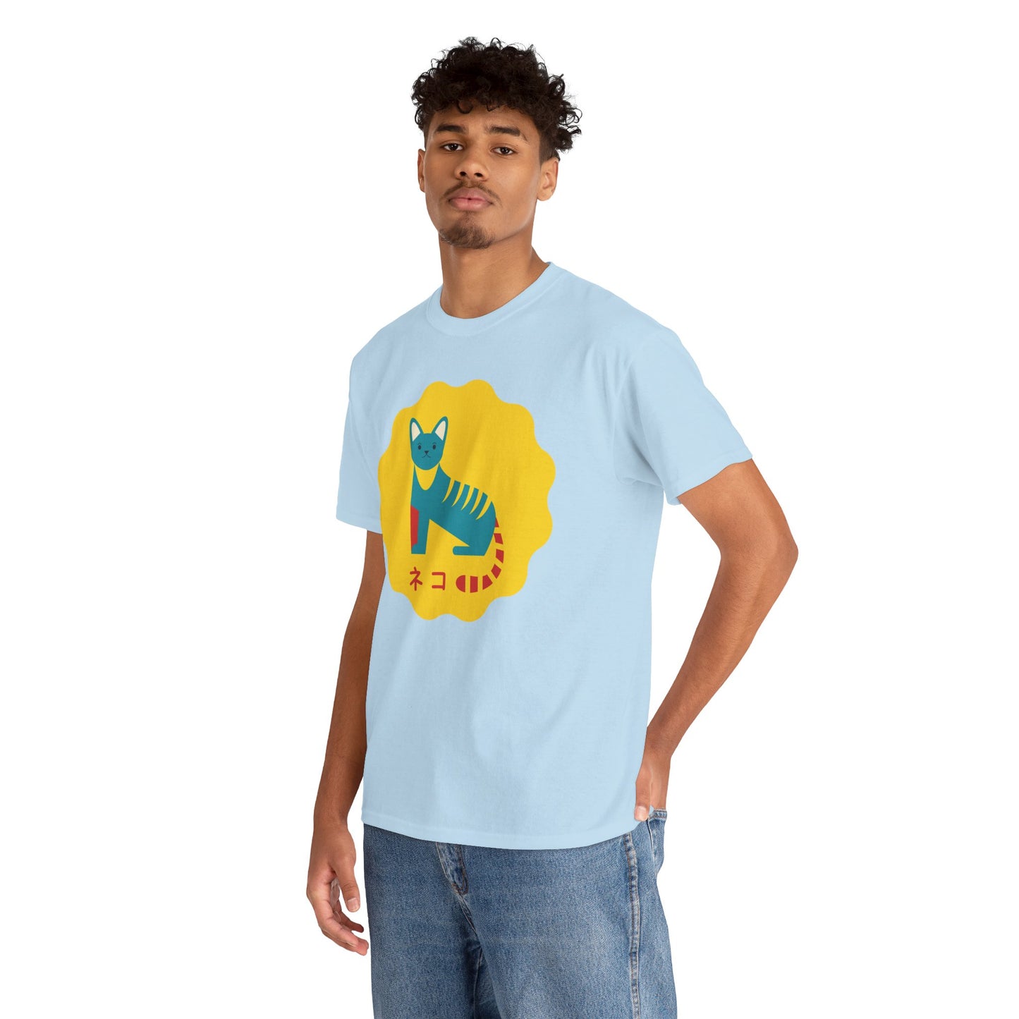 NekoPunch Original T-Shirt – “Cat” (ネコ) | Unisex Heavy Cotton Tee