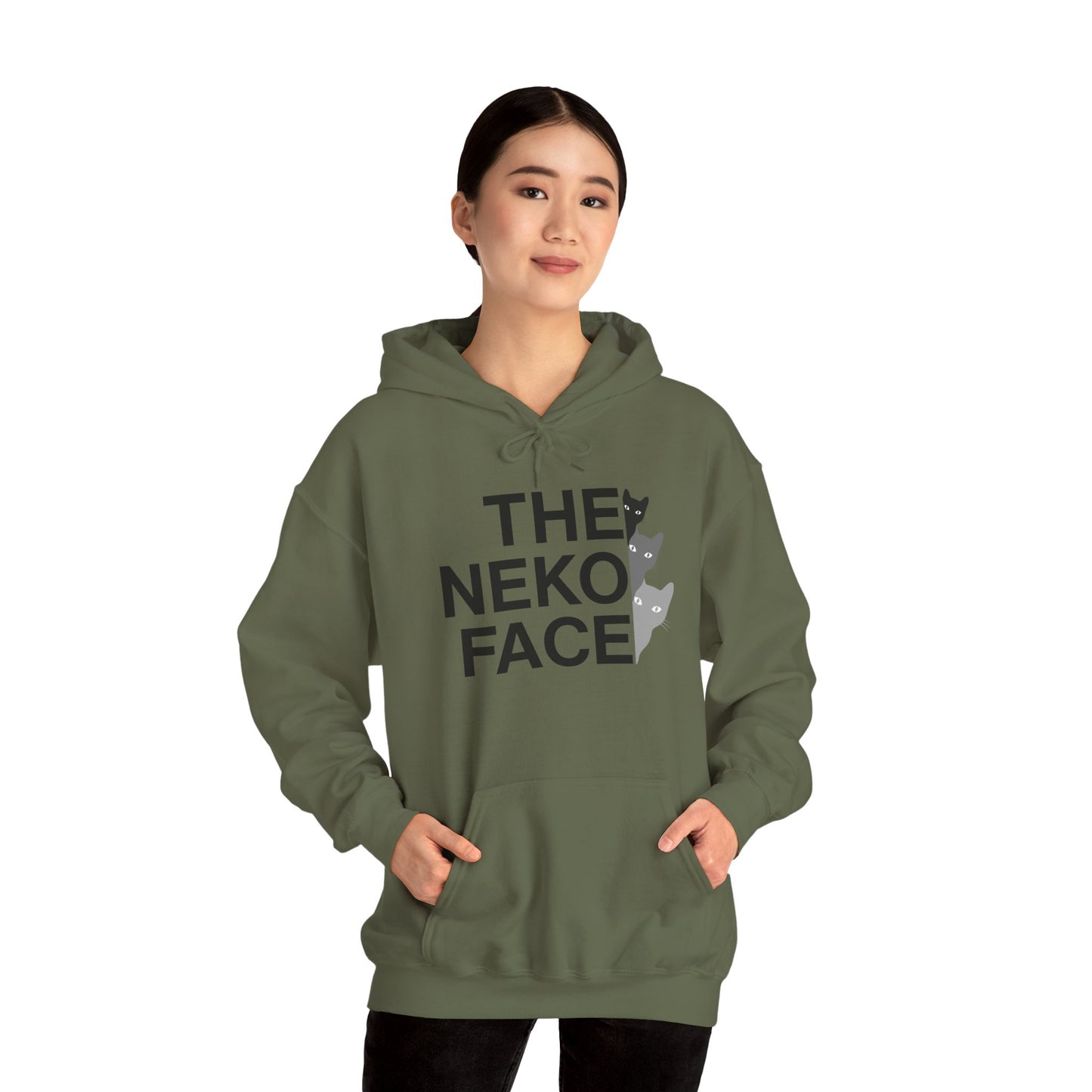 NekoPunch Original Hoodie – "THE NEKO FACE" | Unisex Heavy Blend™