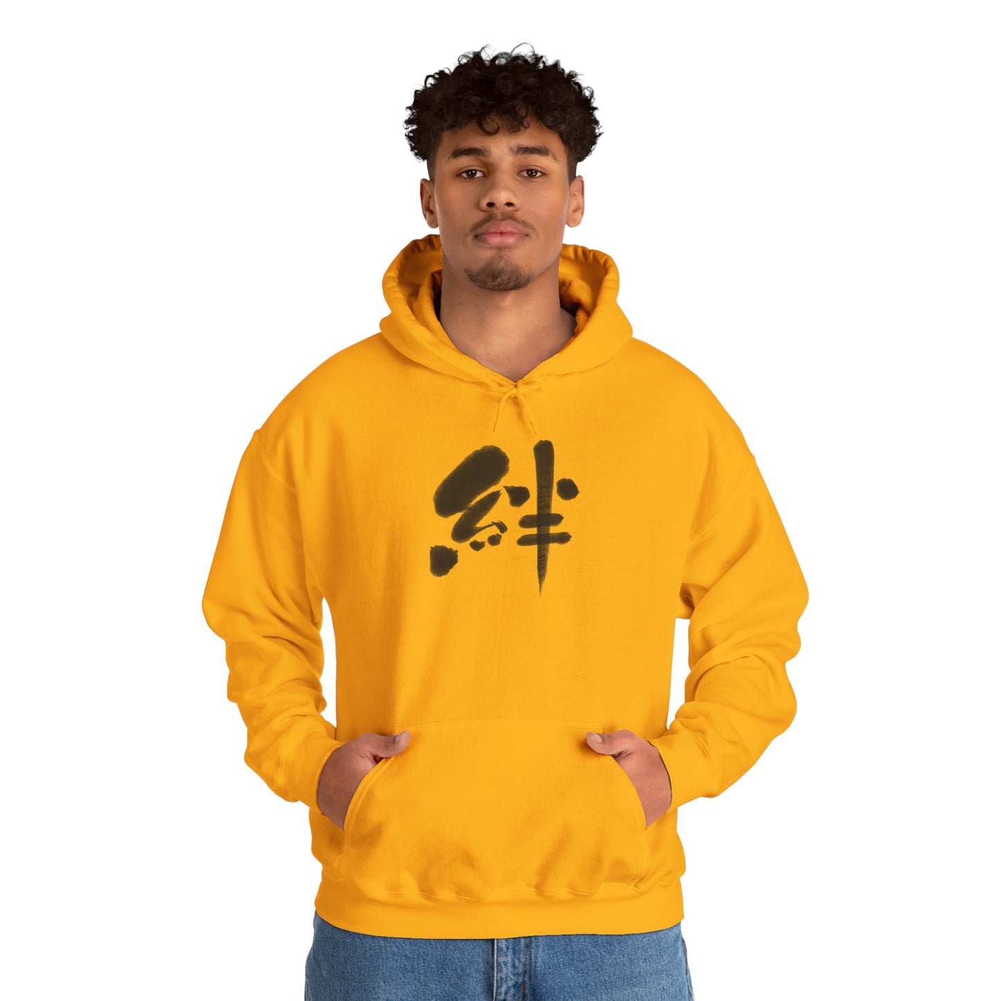 NekoPunch Original Hoodie – “Bond” (絆) Japanese Calligraphy | Unisex Heavy Blend™