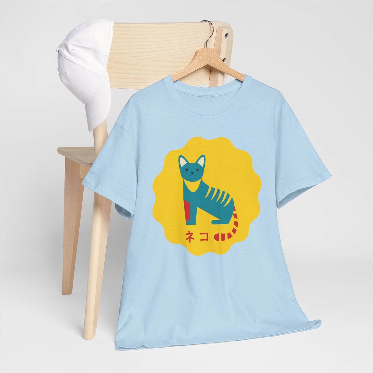 NekoPunch Original T-Shirt – “Cat” (ネコ) | Unisex Heavy Cotton Tee