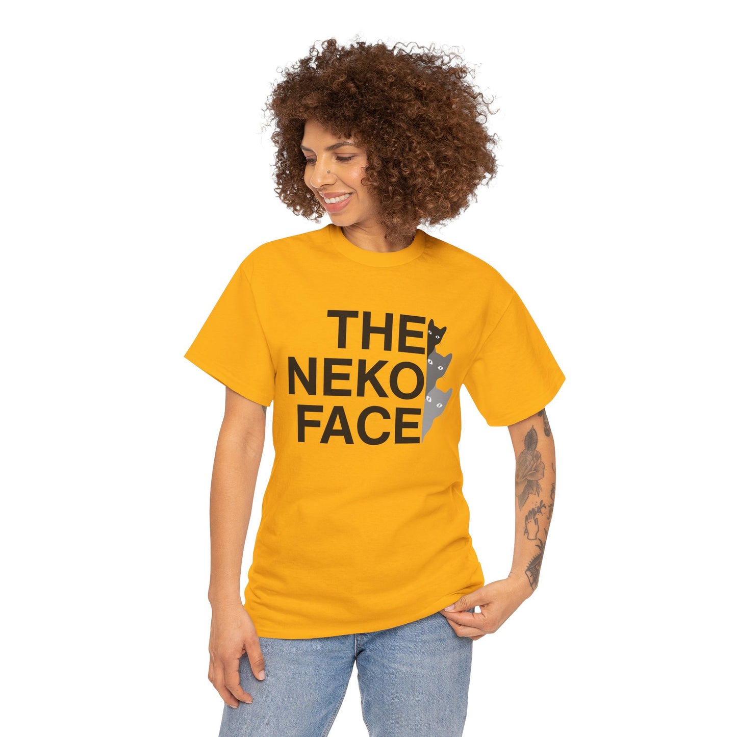 NekoPunch Original T-Shirt – “THE NEKO FACE” | Unisex Heavy Cotton Tee