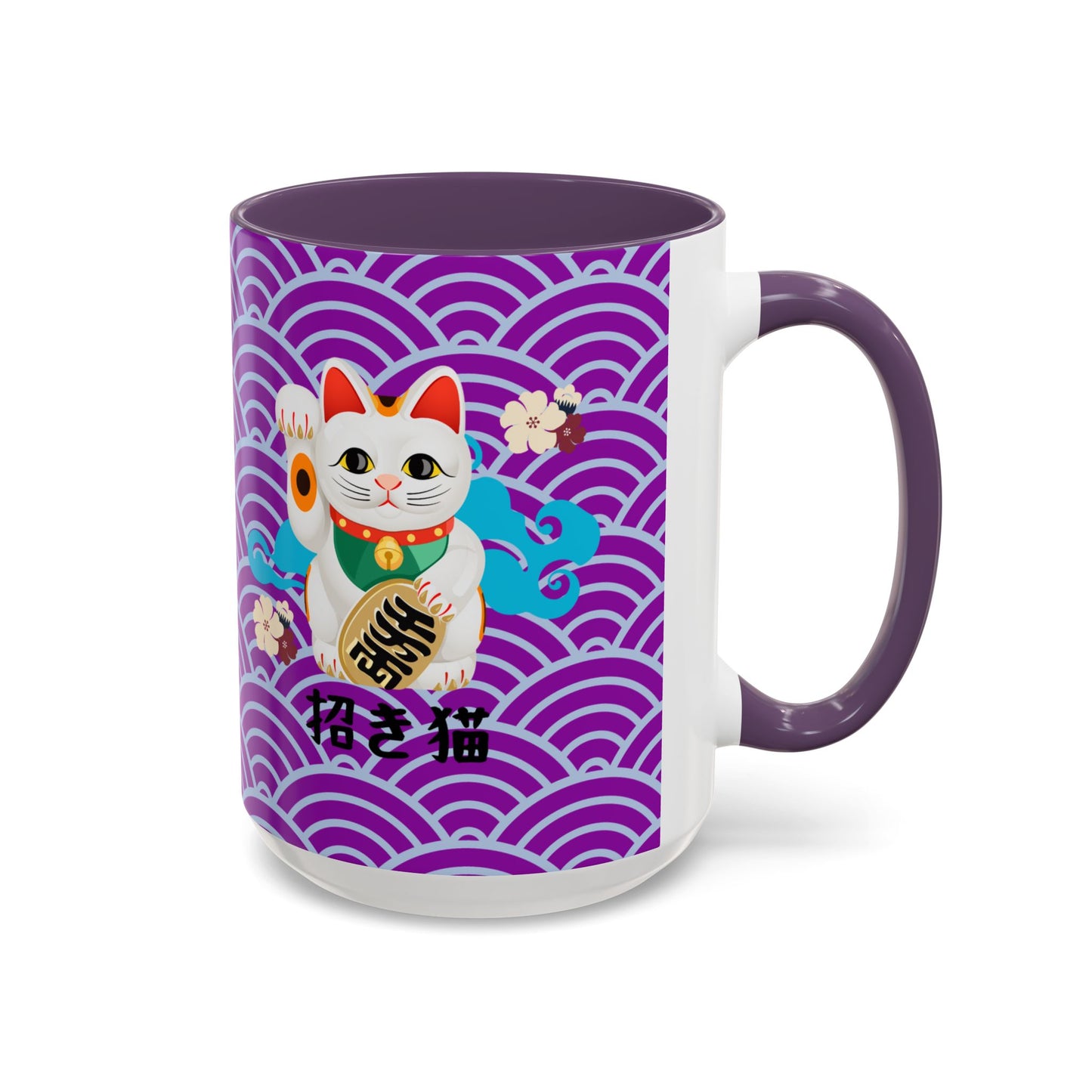 NekoPunch Original | 15oz Maneki Neko - Japanese Beckoning Cat Mug