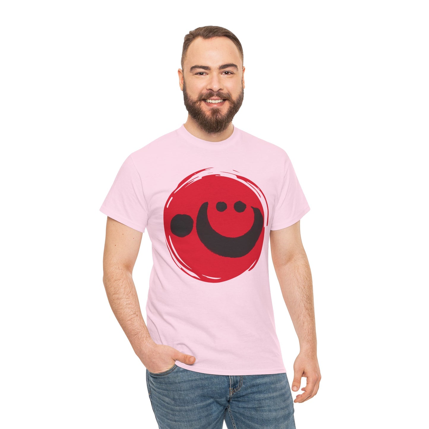NekoPunch Original T-Shirt – "Heart" (心) Japanese Calligraphy | Unisex Heavy Cotton Tee