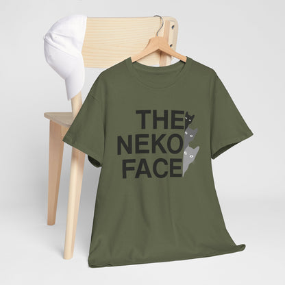 NekoPunch Original T-Shirt – “THE NEKO FACE” | Unisex Heavy Cotton Tee