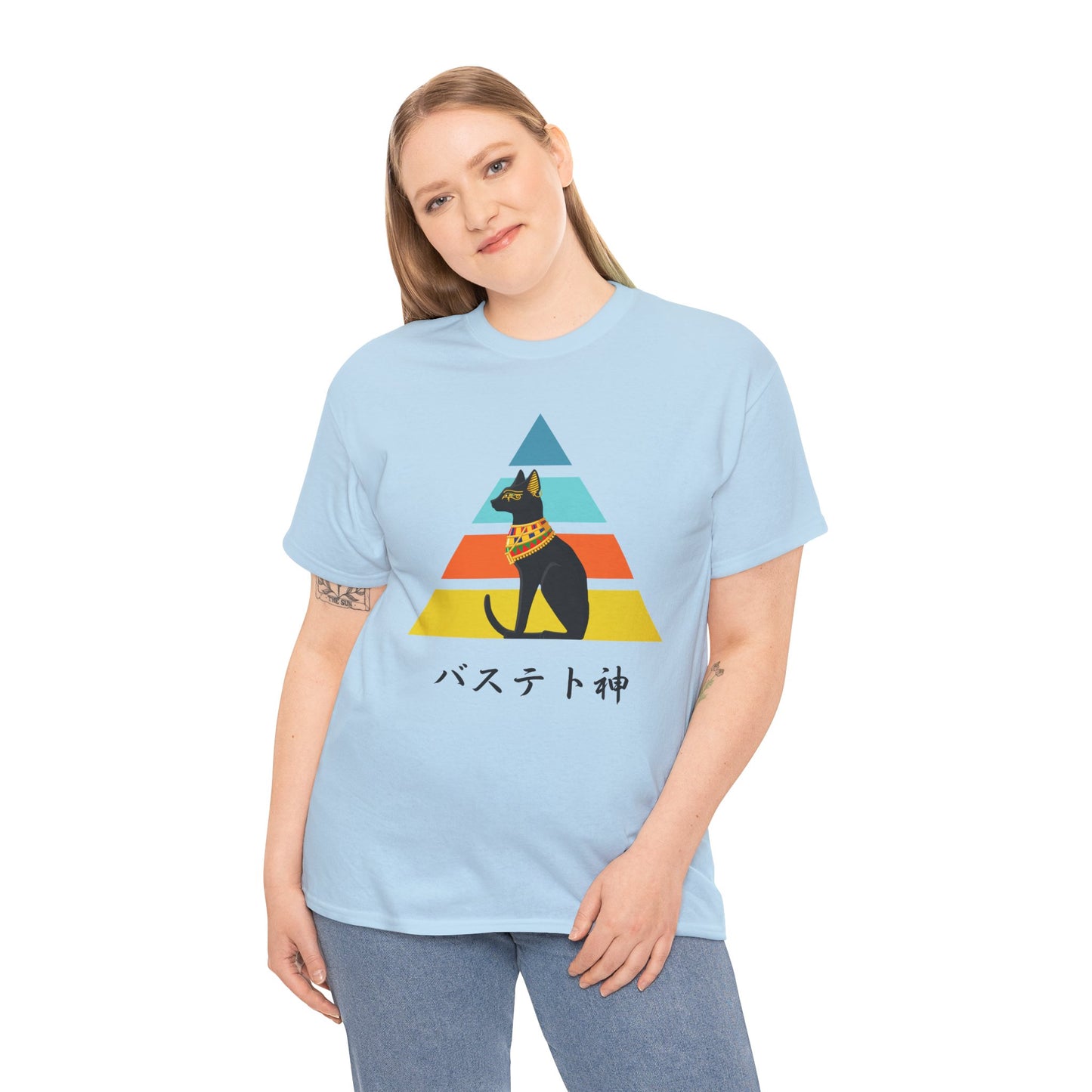 NekoPunch Original T-Shirt – “Bastet” (バステト神) | Unisex Heavy Cotton Tee