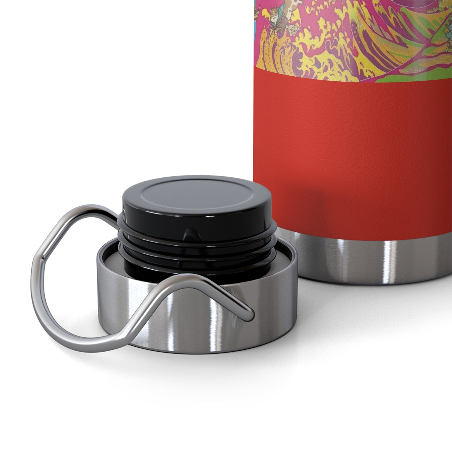NekoPunch Original | 22oz Psychedelic Ocean Wave Copper Insulated Bottle