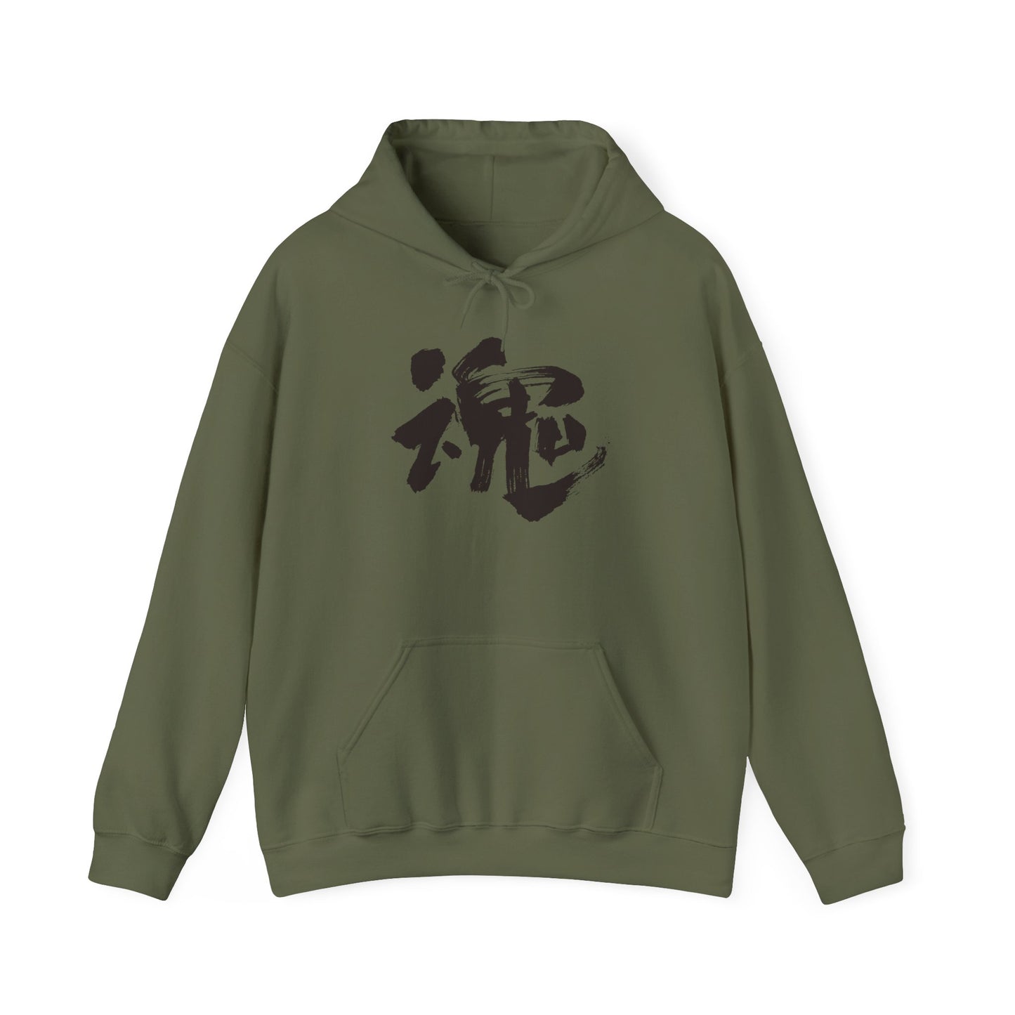NekoPunch Original Hoodie – "Soul" (魂) Japanese Calligraphy | Unisex Heavy Blend™