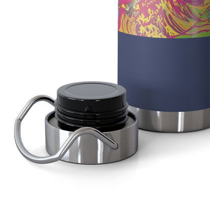 NekoPunch Original | 22oz Psychedelic Ocean Wave Copper Insulated Bottle