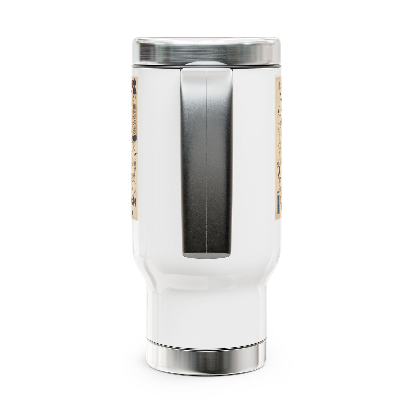 NekoPunch Original | 14oz Retro Japanese Cat Pattern Stainless Steel Travel Mug