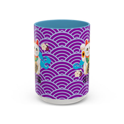 NekoPunch Original | 15oz Maneki Neko - Japanese Beckoning Cat Mug