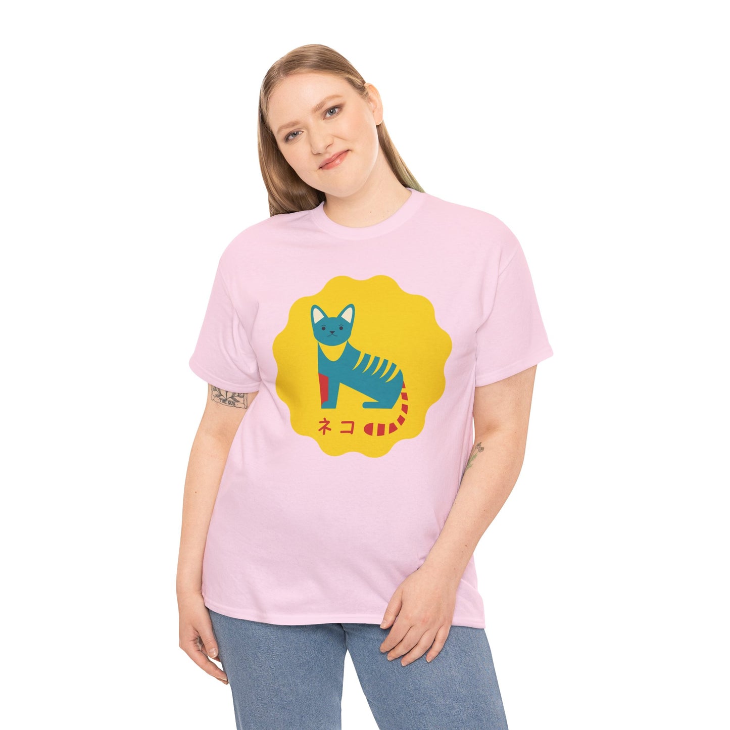 NekoPunch Original T-Shirt – “Cat” (ネコ) | Unisex Heavy Cotton Tee