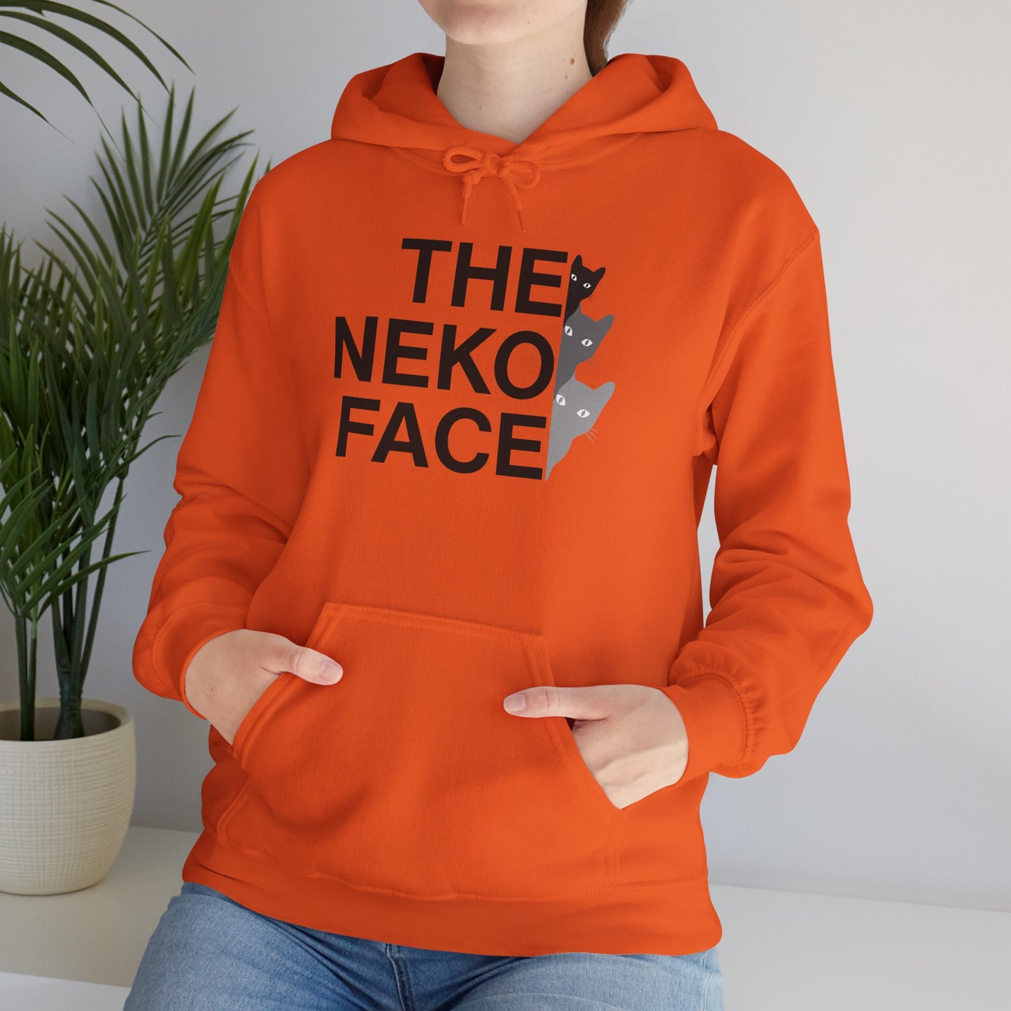 NekoPunch Original Hoodie – "THE NEKO FACE" | Unisex Heavy Blend™