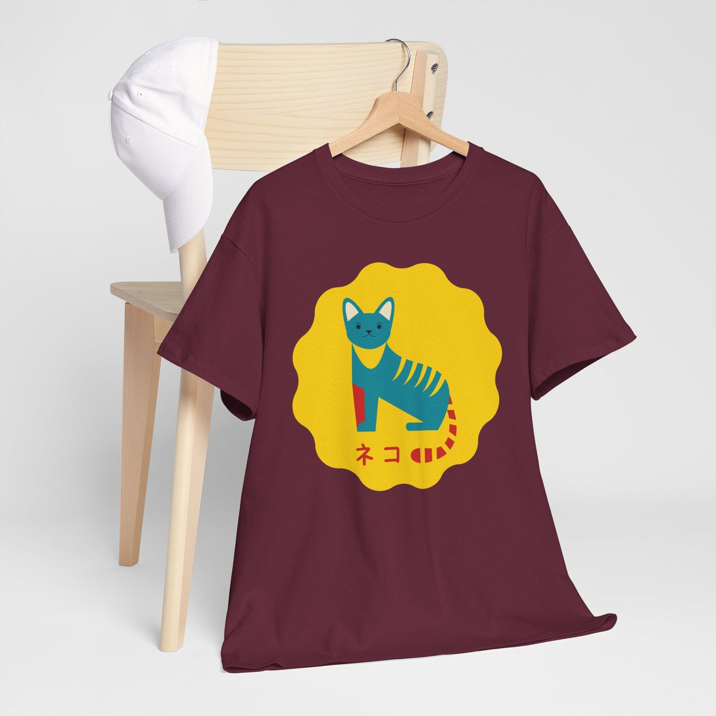 NekoPunch Original T-Shirt – “Cat” (ネコ) | Unisex Heavy Cotton Tee