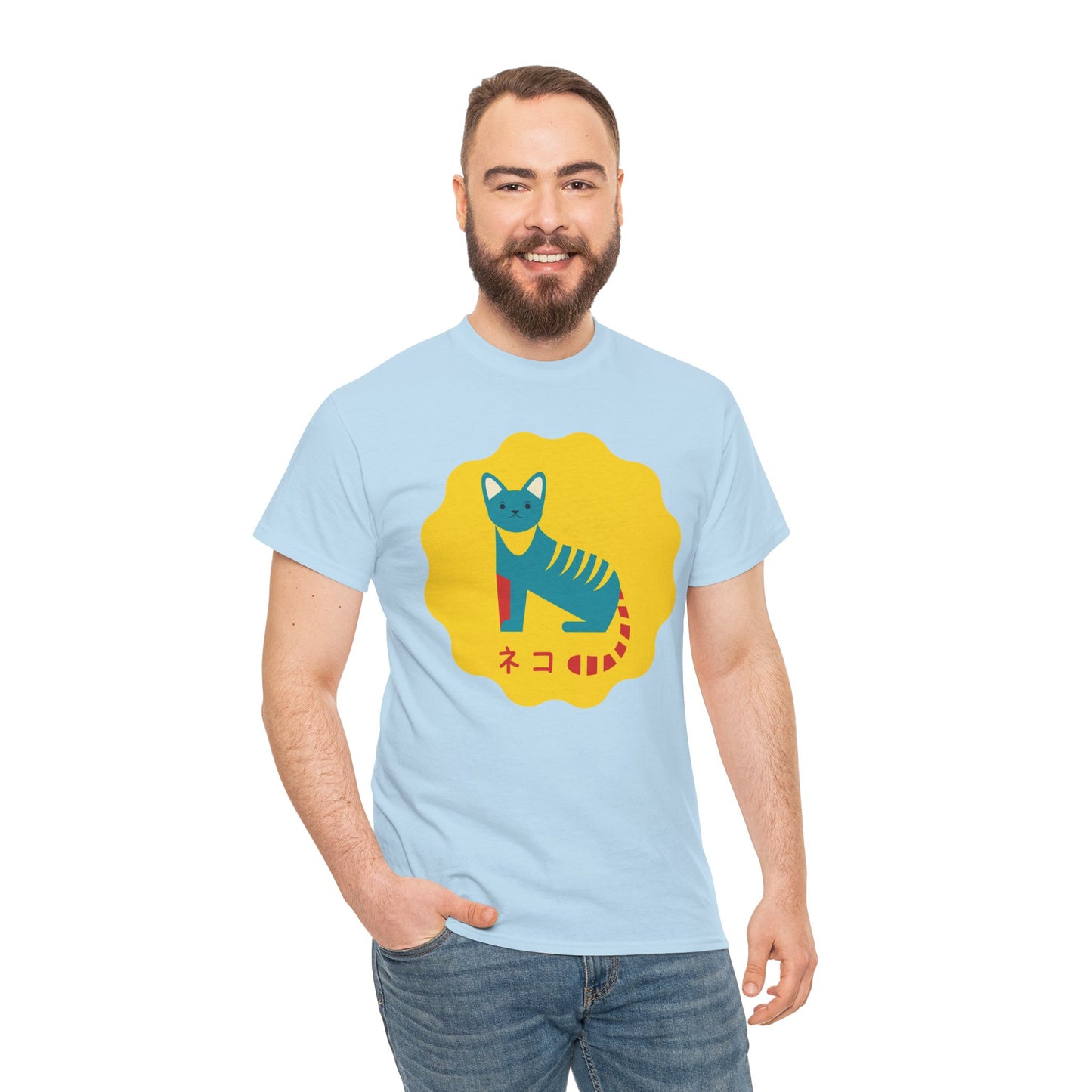 NekoPunch Original T-Shirt – “Cat” (ネコ) | Unisex Heavy Cotton Tee