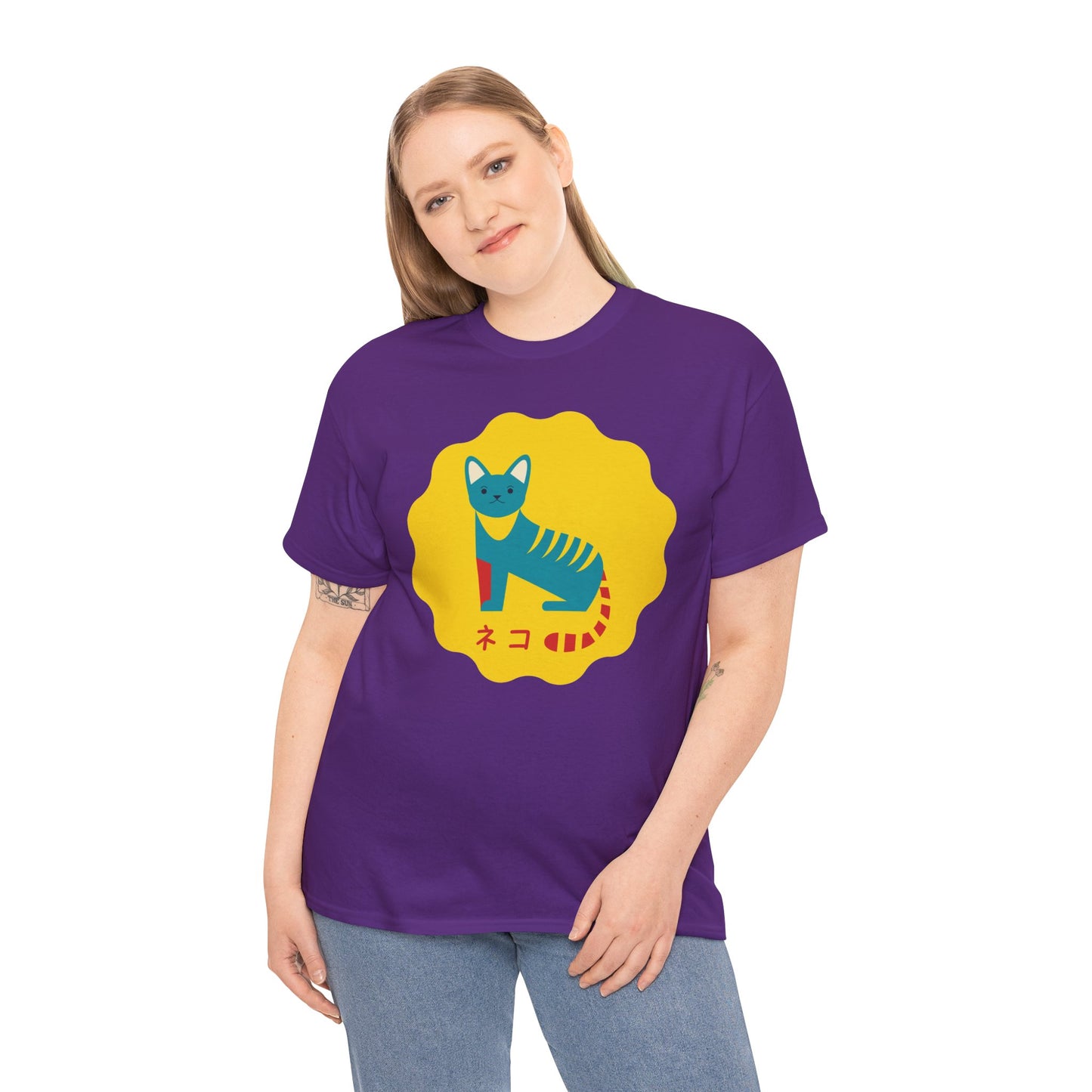 NekoPunch Original T-Shirt – “Cat” (ネコ) | Unisex Heavy Cotton Tee
