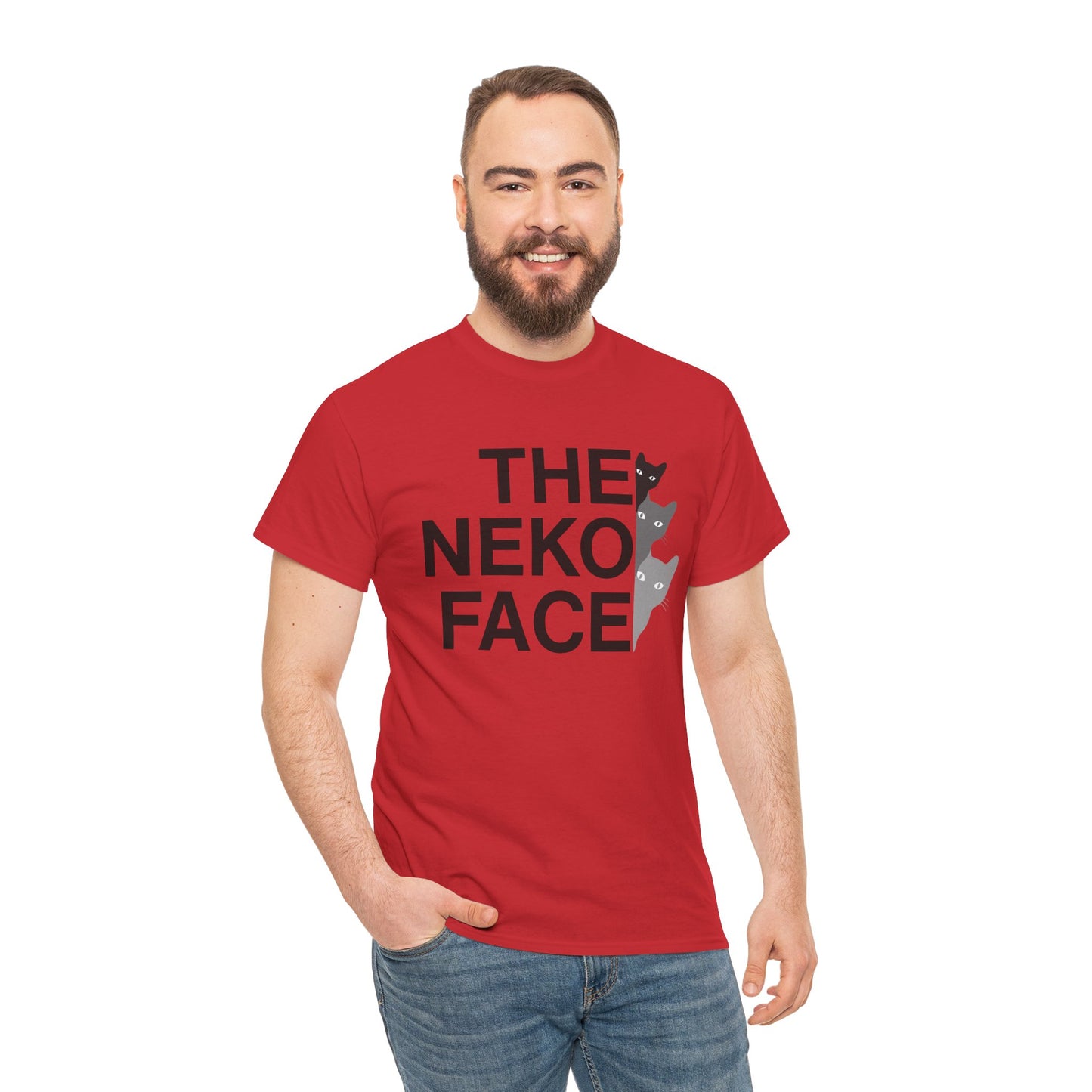 NekoPunch Original T-Shirt – “THE NEKO FACE” | Unisex Heavy Cotton Tee