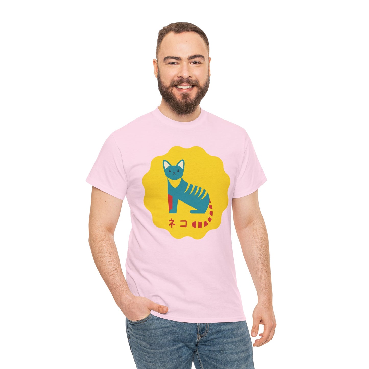 NekoPunch Original T-Shirt – “Cat” (ネコ) | Unisex Heavy Cotton Tee