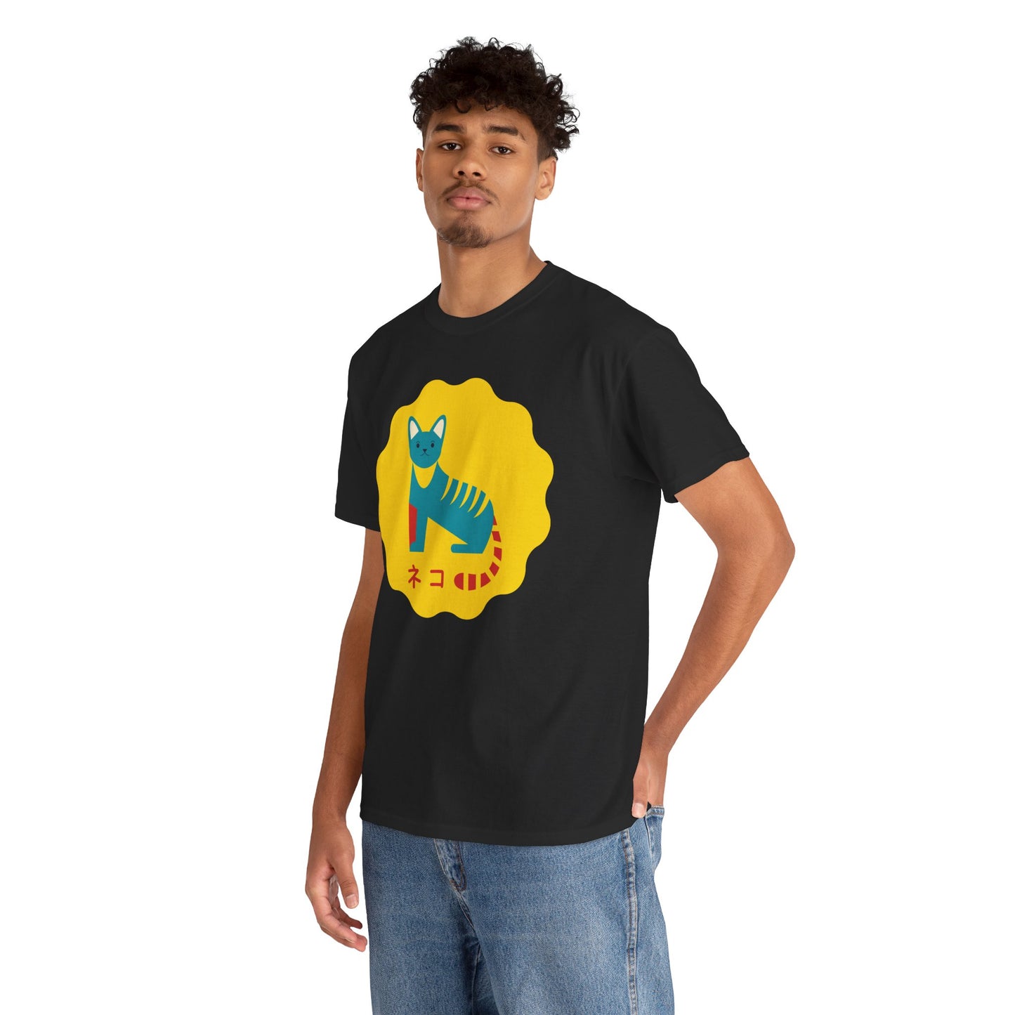NekoPunch Original T-Shirt – “Cat” (ネコ) | Unisex Heavy Cotton Tee