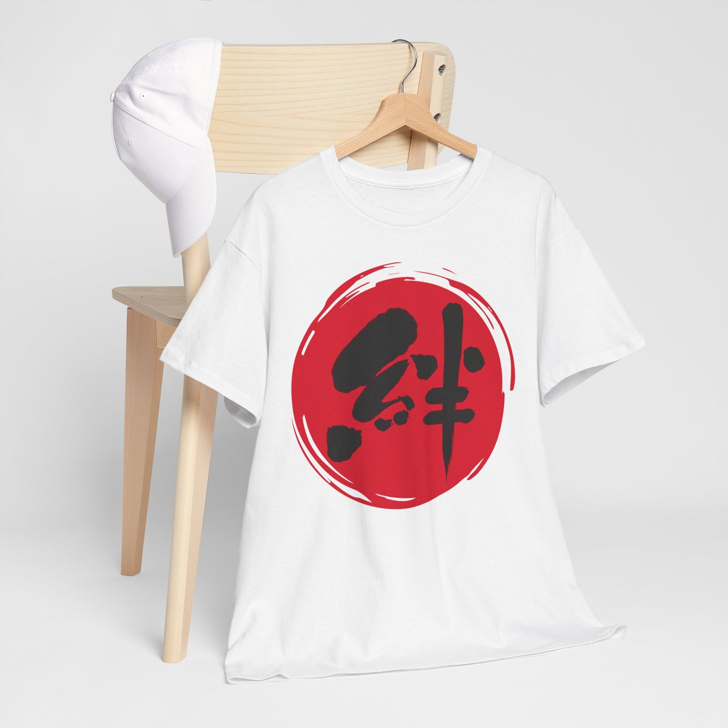 NekoPunch Original T-Shirt – "Bond" (絆) Japanese Calligraphy | Unisex Heavy Cotton Tee